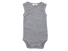 Joha light grey melange body merino wool  